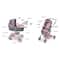 Badger Basket Gray & Pink Daydream Multi-Function Single Doll Pram & Stroller